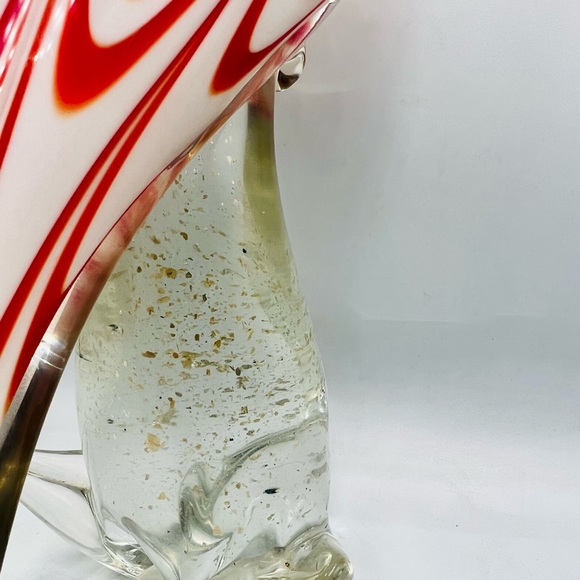 Murano 13” Glass Pulled Feather Design Cockatoo - Picture 12 of 14